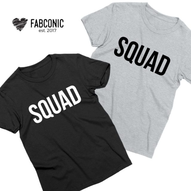 Squad Best Friends Shirts, Matching BFF T-shirts, Squad shirts for women