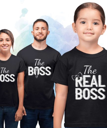 Boss Real Boss Family Shirts, Family Matching Shirts, Funny Family Shirts