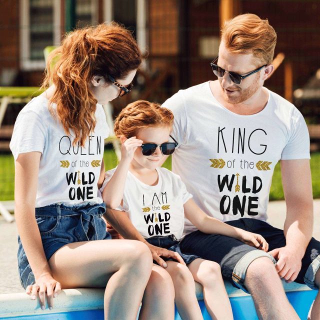King Queen Wild One Shirts, I am the Wild One, Family Shirts