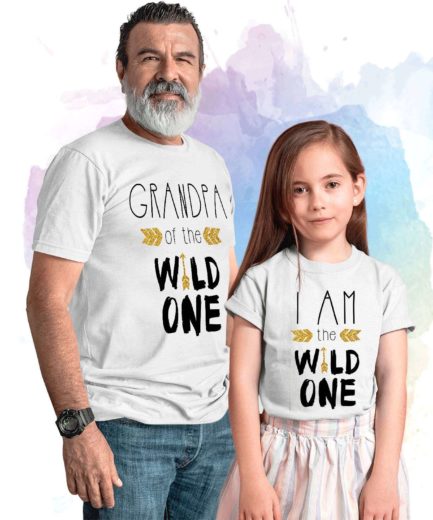 Birthday Grandpa Shirt, Grandpa of the Wild One, I am the Wild One, Family Shirts