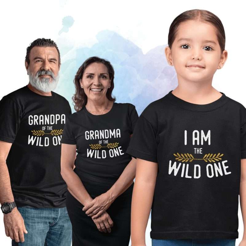 Grandma Grandpa Shirts Wild One Family Family Shirts