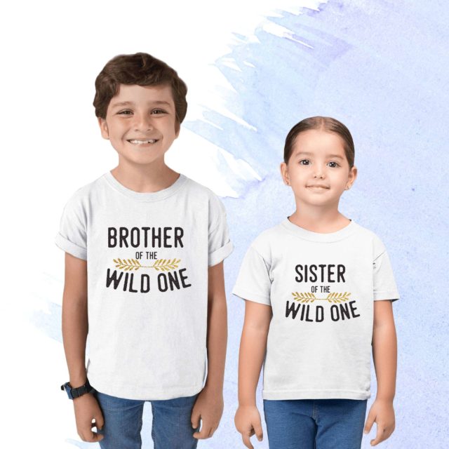 Sibling Birthday Shirts, Wild One Family, Family Birthday Shirts