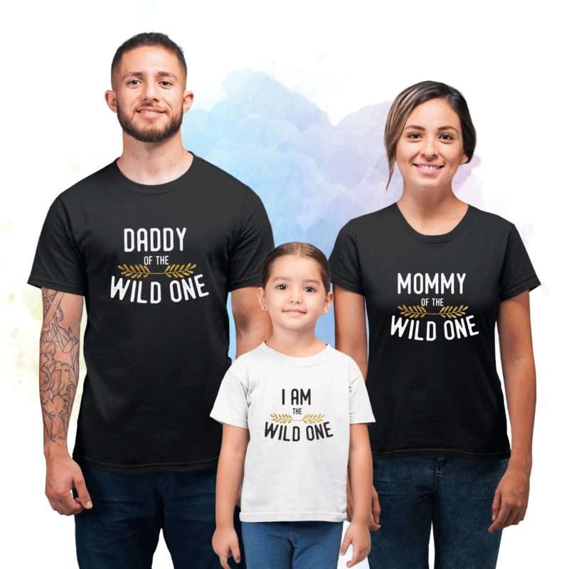 Wild One Family Shirts, Dad Mom Baby, Matching Family Shirts