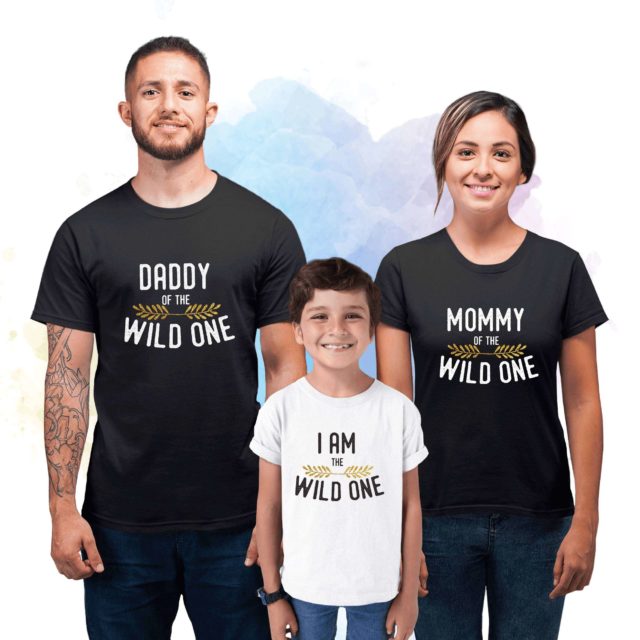 Wild One Family Shirts, Dad Mom Baby, Matching Family Shirts