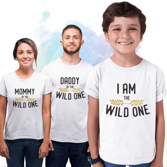 Wild One Family Shirts, Dad Mom Baby, Matching Family Shirts