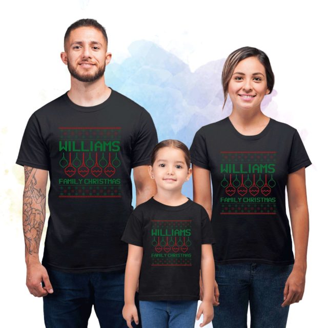 Custom Ugly Christmas Shirts, Christmas Family Matching Shirts
