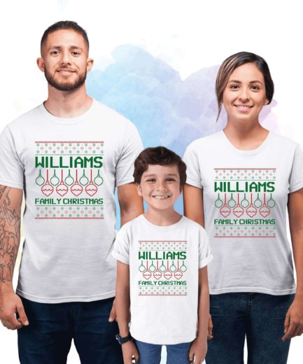 Custom Ugly Christmas Shirts, Christmas Family Matching Shirts