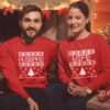 Husband Wife Christmas Gift, Matching Christmas Couple Sweatshirts
