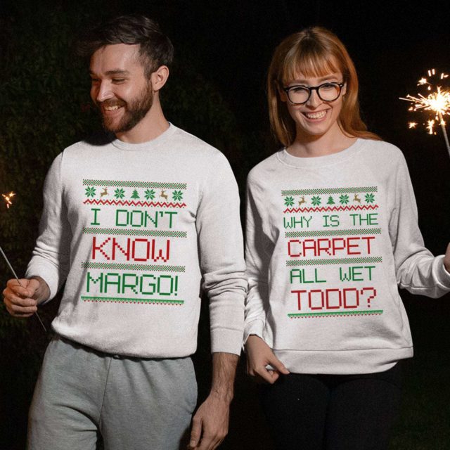 Margo Todd Sweatshirts, Why is the Carpet all Wet, Ugly Christmas Sweatshirts