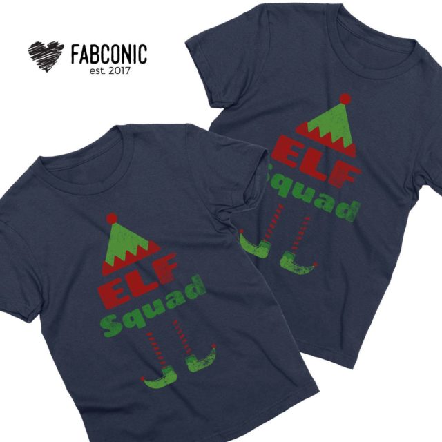Elf Squad Christmas Shirts, Christmas Family Shirts Elf Shirts