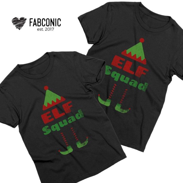 Elf Squad Christmas Shirts, Christmas Family Shirts Elf Shirts