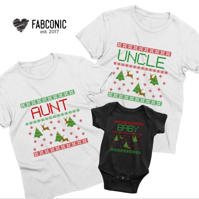 Mommy Daddy Baby Ugly Family Shirts, All Family Members, Christmas Shirts