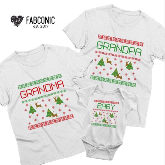 Mommy Daddy Baby Ugly Family Shirts, All Family Members, Christmas Shirts