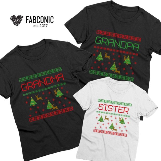 Mommy Daddy Baby Ugly Family Shirts, All Family Members, Christmas Shirts