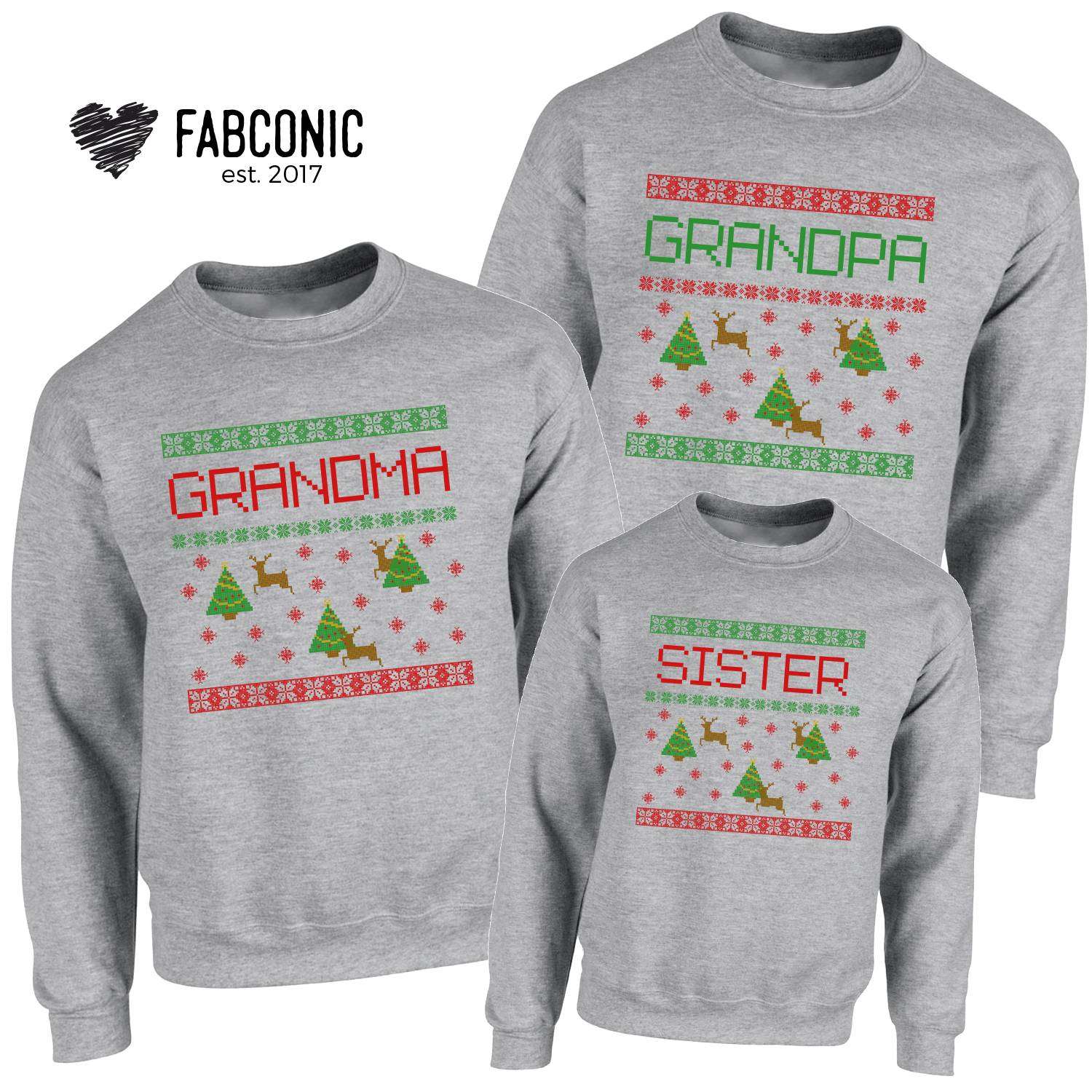 grandma christmas sweatshirts