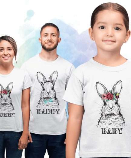 Bunny Mommy Bunny Baby Shirts, Easter Mother & Kid Shirts