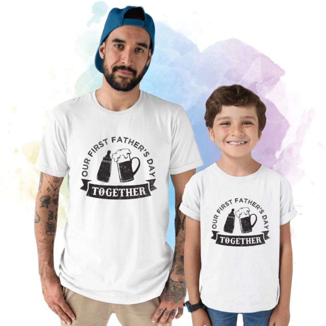 First Fathers Day Shirts, Father & Kid Matching Outfit, Gift for Dad
