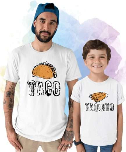 Taco Taquito Shirts, Father & Kid Matching Shirts, Gift for dad