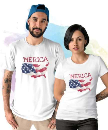 Merica 4th of July Shirt, Matching Couples Shirts, 4th of July Shirts