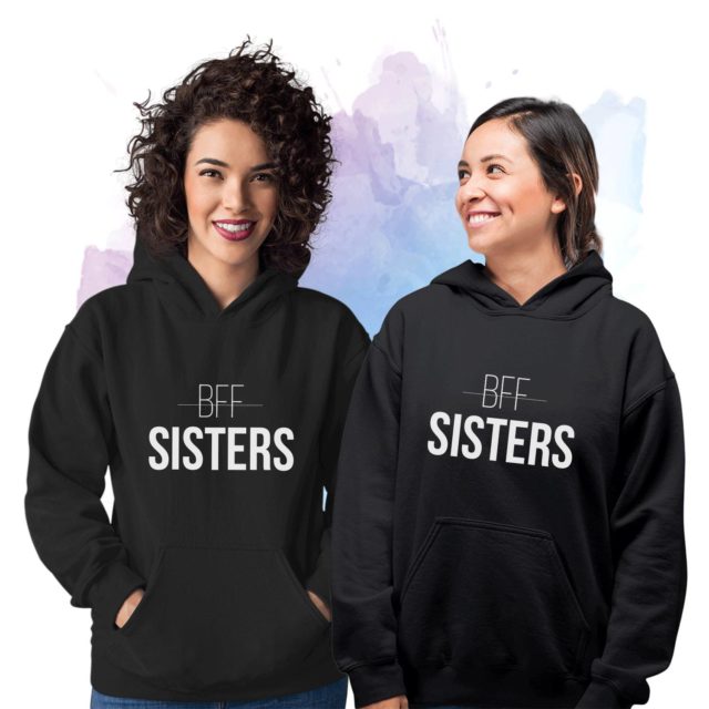 BFF Sisters Hoodies, Matching Best Friends Hoodies, BFF Gift, Sister Gift