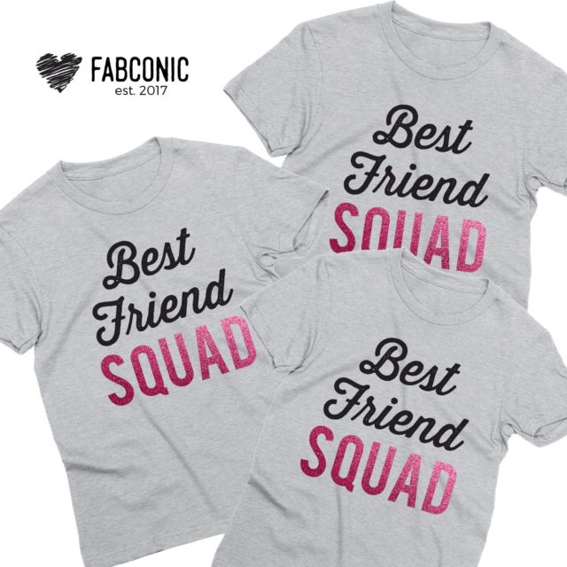 Best Friend Squad Shirts, Best Friends Gift, Cute BFF T-Shirts