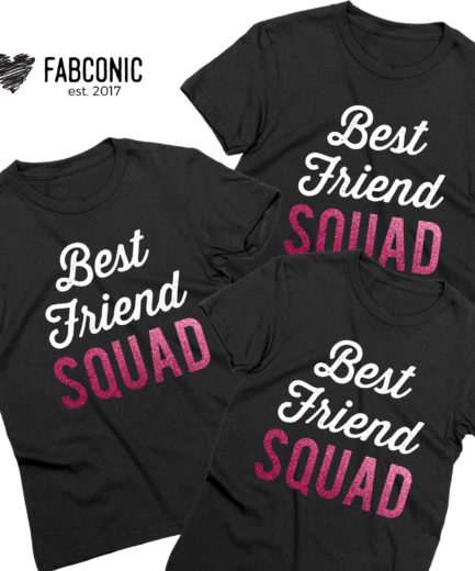 Best Friend Squad Shirts, Best Friends Gift, Cute BFF T-Shirts