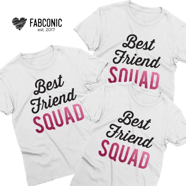 Best Friend Squad Shirts, Best Friends Gift, Cute BFF T-Shirts