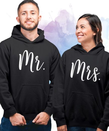 Mr Mrs Anniversary Gift, Couple Hoodies, Matching Hoodies for Couple