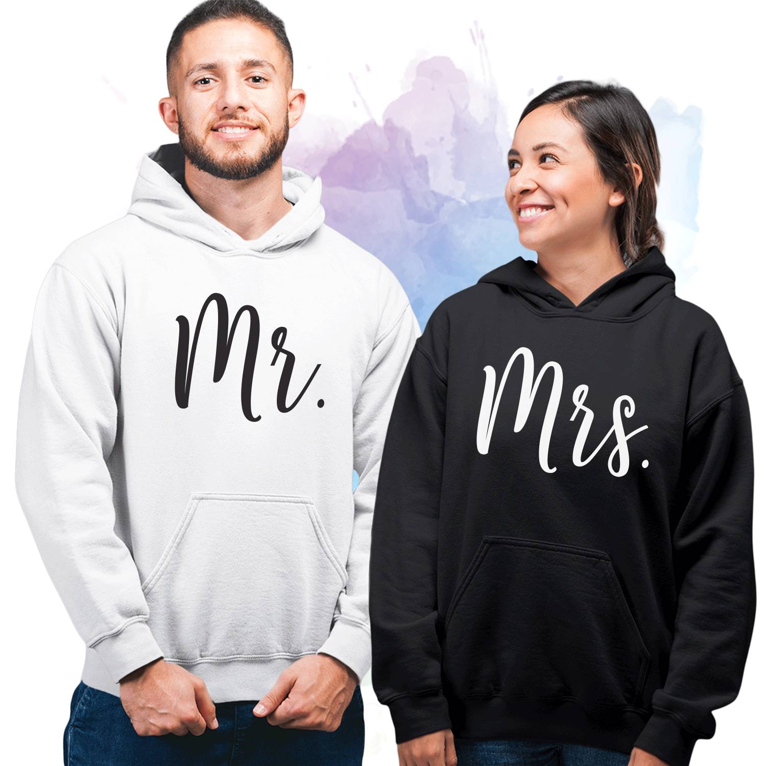Newlywed Matching Set Hoodies Anniversary Mr & Mrs Gift for Couples Wedding 