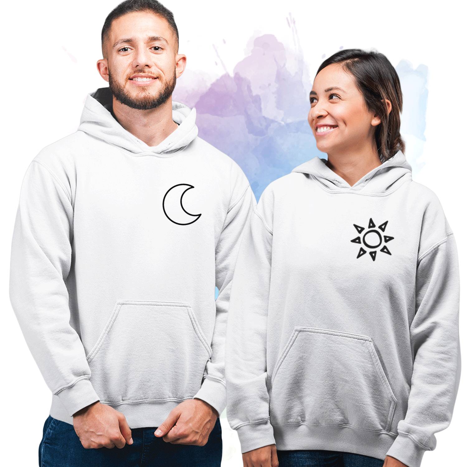 Matching Couple Hoodies | Custom potrait couple hoodie| Couple Hoodies for  best friend | Couple Hoodies | Anniversary gift| Wedding gift | Best gift
