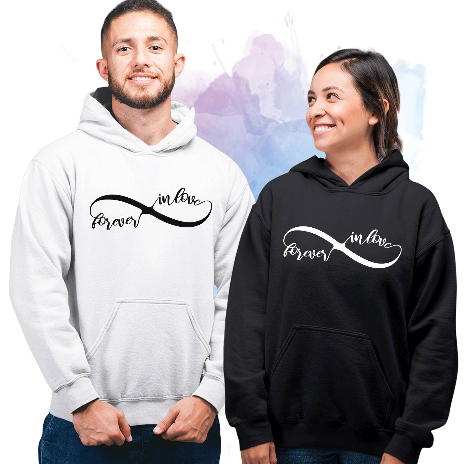 Forever In Love Couple  Hoodies  Matching Couples  Hoodies  