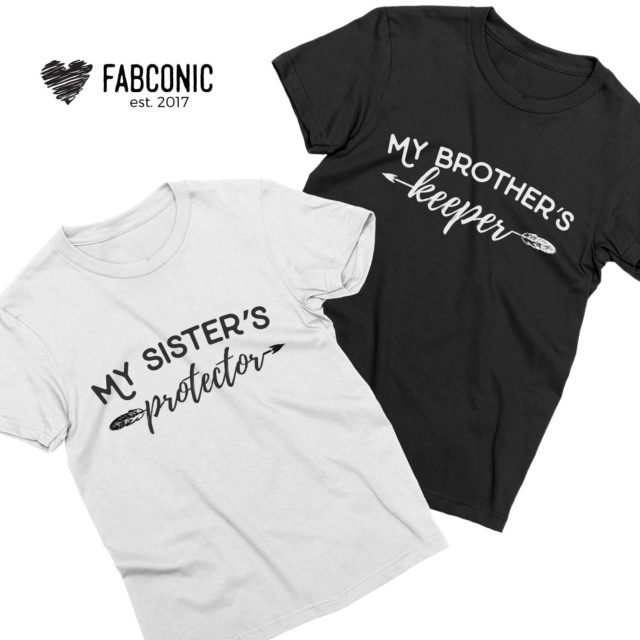 Brother Gift from Sister, My Sister's Protector, My Brother's Keeper, Family Shirts