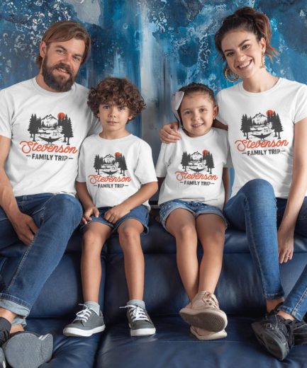Personalized Family Trip Shirts, Mountains, Family Trip Outfit, Family Shirts