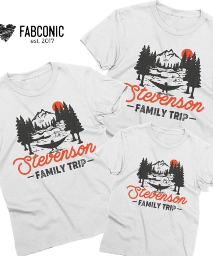 Personalized Family Trip Shirts, Mountains, Family Trip Outfit, Family Shirts