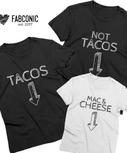 The Taco Maker Funny Cool Pregnancy Father's Day Family Group Taco Food  T-SHIRT