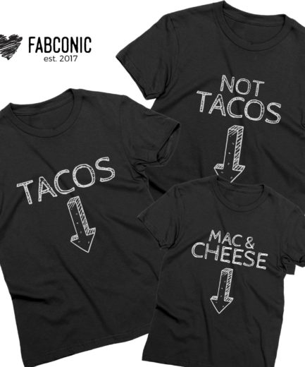 The Taco Maker Funny Cool Pregnancy Father's Day Family Group Taco Food  T-SHIRT