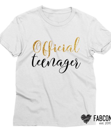 Official Teenager Shirt, 13th Birthday Outfit, Family Shirts