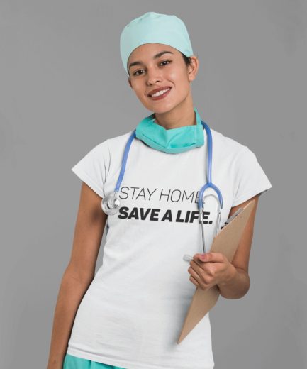 Nurse Shirt, Stay Home, Save a Life Shirt, Nurse Gift, Social Distancing Shirt