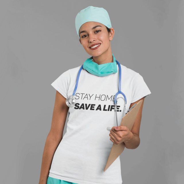 Nurse Shirt, Stay Home, Save a Life Shirt, Nurse Gift, Social Distancing Shirt