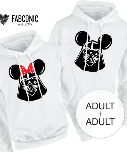 Drinking Mickey And Minnie Matching Couple Hoodies, Disney Couple Shirt