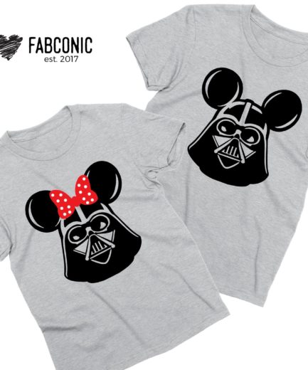 Mickey Minnie Heads Shirts, Couple Shirts, Funny Matching Shirts